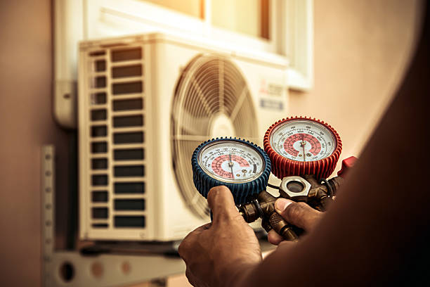Professional Air Conditioning Service technician working in Alturas, CA